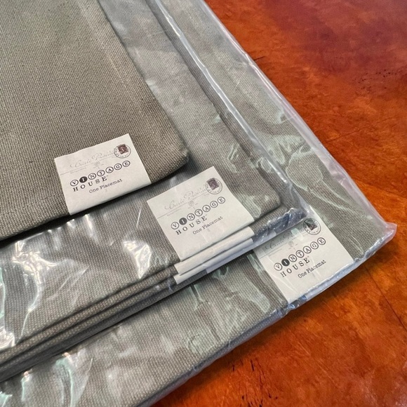 NWT Park B. Smith Vintage House Dark Sage Green Placemats-Set of 9 - Picture 3 of 6